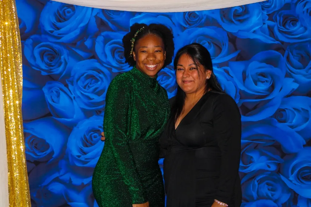 Two coworkers at a formal gala in Downtown Tampa — fine art photography by Cute Company Photography in Plant City & Tampa, FL