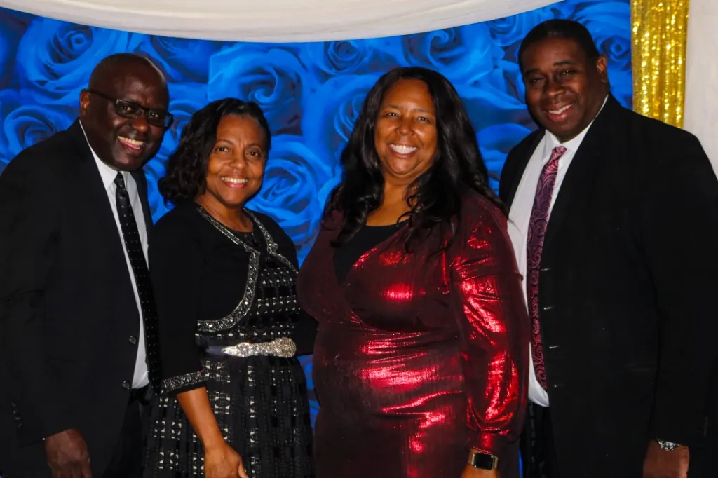 Group portrait at a formal gala in Downtown Tampa — fine art photography by Cute Company Photography in Plant City & Tampa, FL